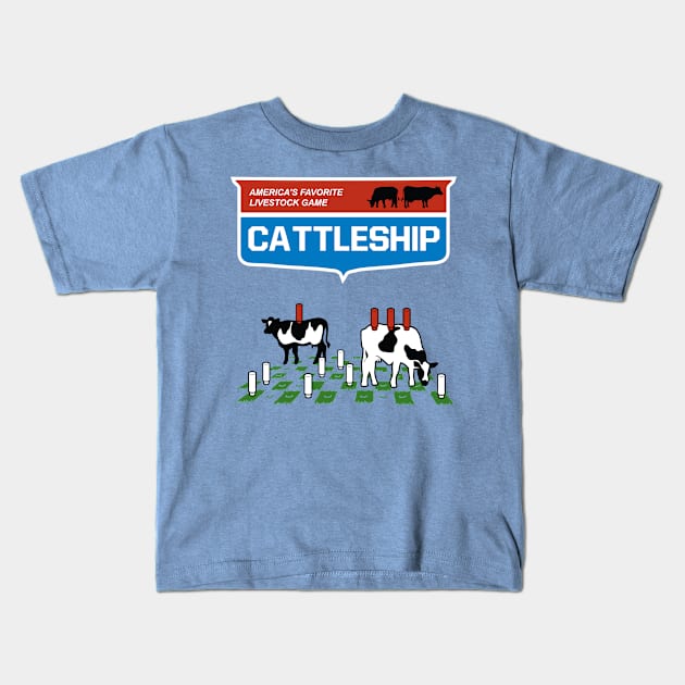 Cattleship Kids T-Shirt by oneshoeoff